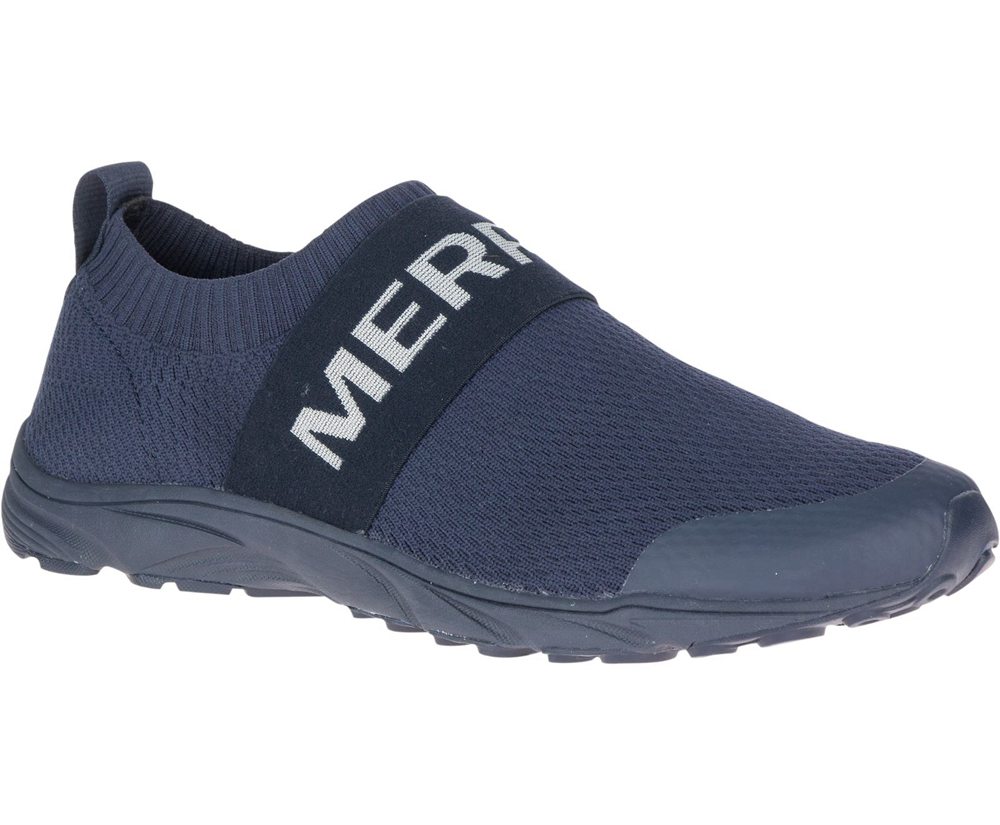 Zapatos De Seguridad Hombre - Merrell Tirana Laceless - Azul Marino - CYWO-85761